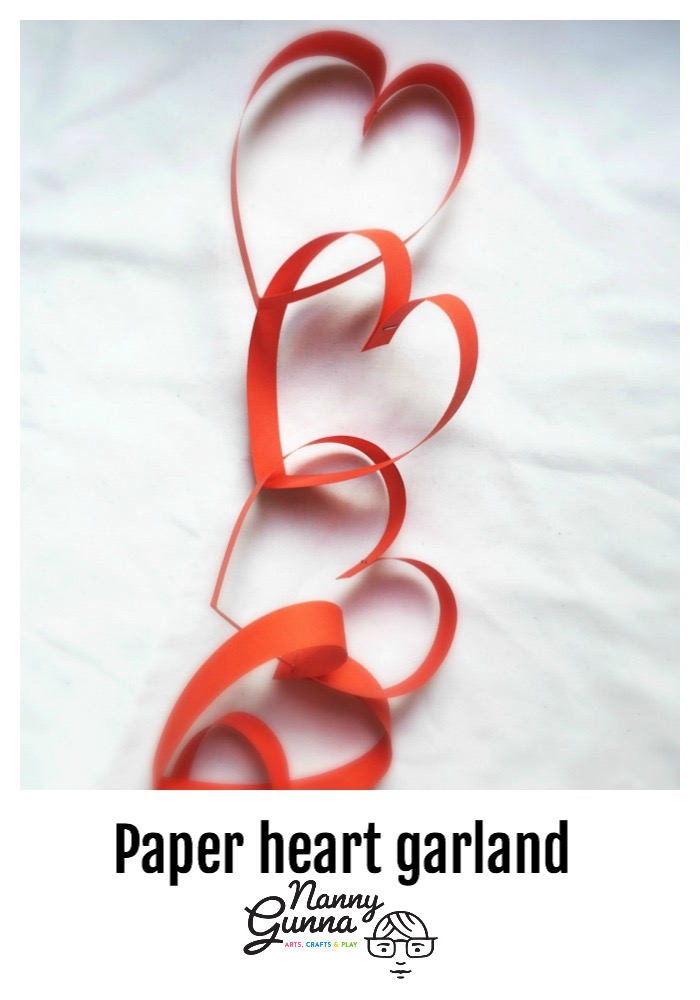 Paper Heart Chain, Kids' Crafts, Fun Craft Ideas