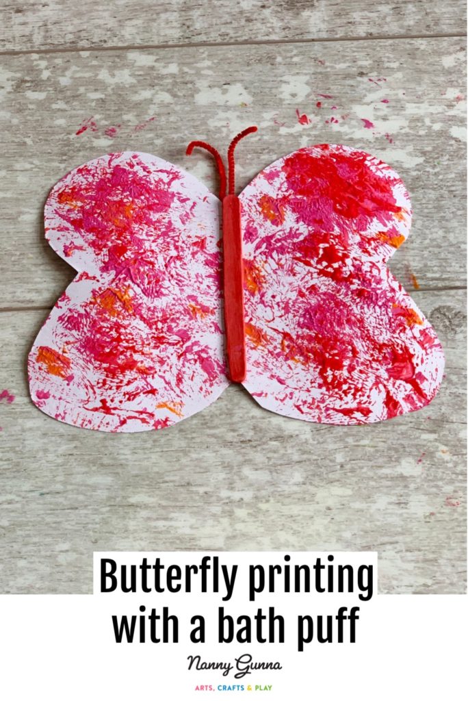 Sponge Painted Valentine Hearts - The Resourceful Mama