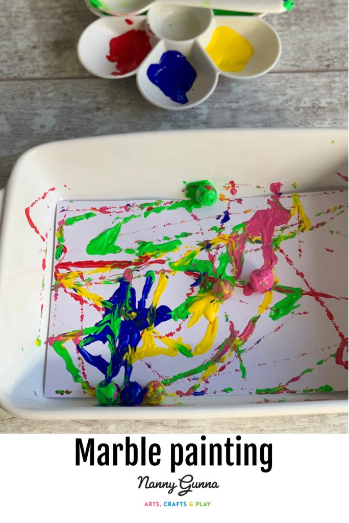 Painting with Marbles - Simple Fun for Kids